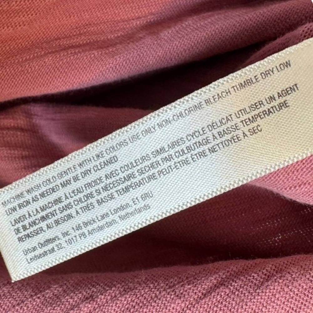 Daily Practice Anthropologie Dress Petite Size XS Womens Pink Ruffle Pockets - Picture 14 of 14